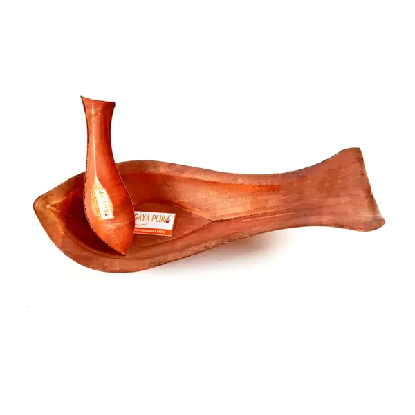 MAYAPURI_Handcrafted_Pure_Copper_Kosha_Kushi_-_Tamra_Arghya_Patra_Set_for_Shanti_Jal,_6_Inches