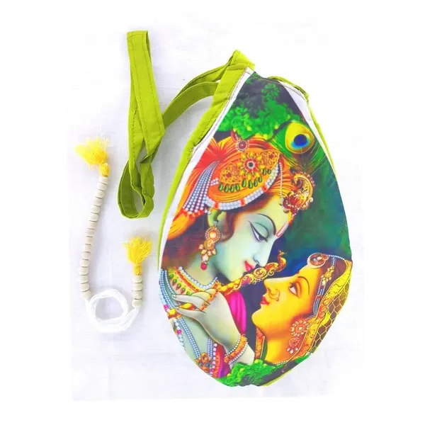 MAYAPURI_Multicolor_Radha_Krishna_Printed_Chanting_Bag_/Japa_Bag_With_Sakshi_Mala_Counter
