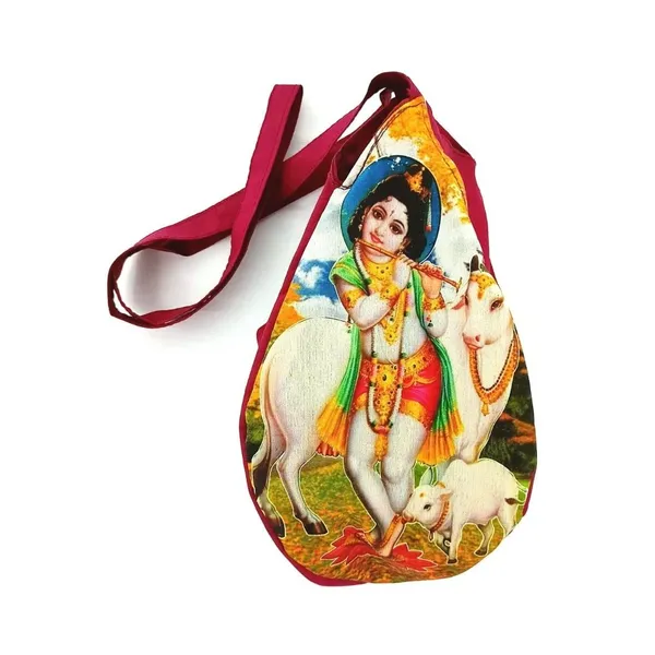 MAYAPURI__Krishna_Printed_Chanting_Bag_/Japa_Bag_Or_Beads_Bag_With_Zip_Pocket