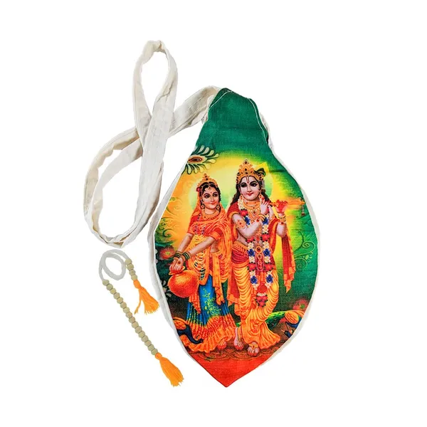 MAYAPURI_Multicolor_Beautiful_Radha_Krishna_Printed_Chanting_Bag_/Japa_Bag_With_Sakshi_Mala_Counter