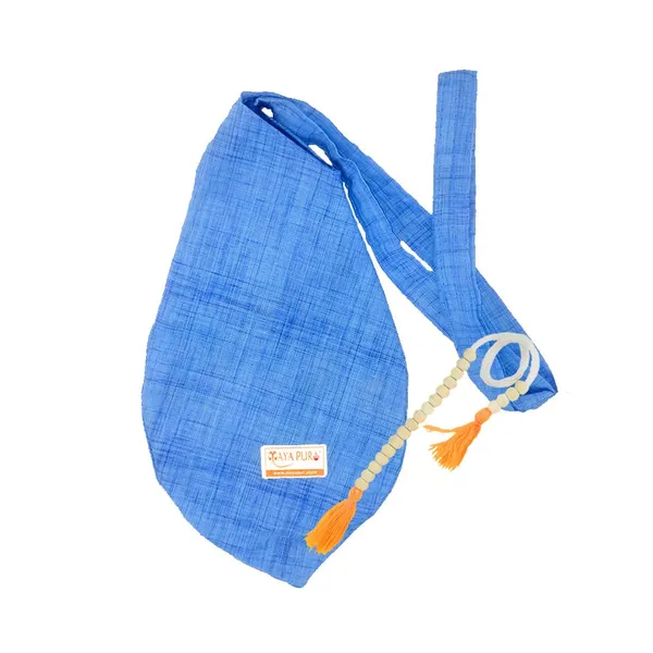 Royal_Blue_Khadi_Cotton_Chanting_Bag_/Japa_Mala_Bag_With_Sakshi_Mala_Counter