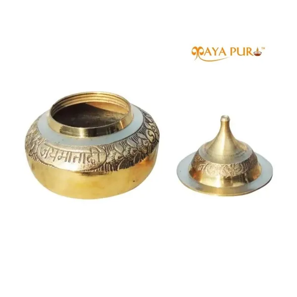 MAYAPURI_Golden_Handmade_Pital_Sindoor_Dani_Or_Kumkum_Dibbi_/Golden_Sindur_Box_/Pill_Box_/Sindoora_Round_Shape_|_Made_Of_Pure_Brass_(Pack_Of_1)