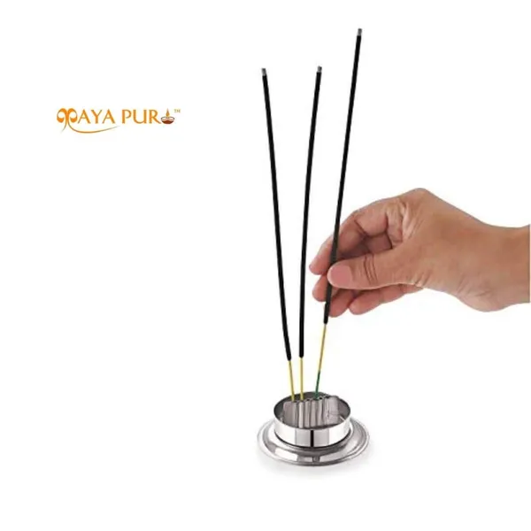 MAYAPURI_Stainless_Steel_Agarbatti_Incense_Stick_Stand_Holder_(Agarbatti_Holder)_For_Home,_Office_(Pack_Of_1)