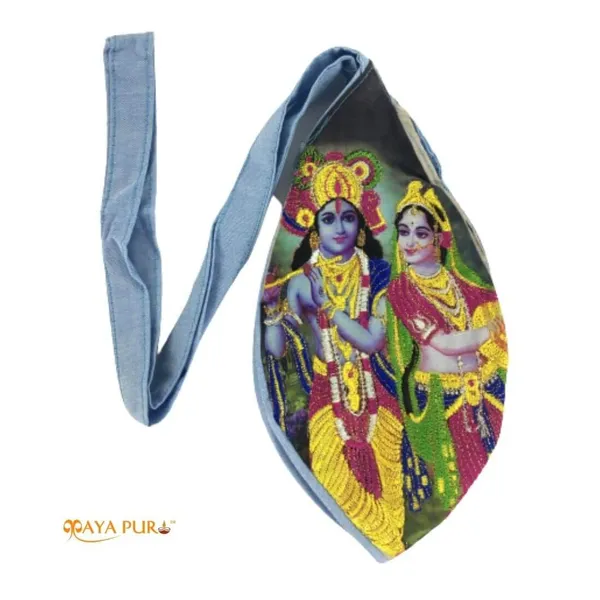 MAYAPURI_Multicolor_Radha_Krishna_Embroidery_Chanting_Bag_/Japa_Mala_Bag_With_Zip_Pocket_(Pack_Of_1)