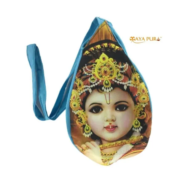 MAYAPURI_Multicolor_Krishna_(Gopal)_Printed_Japa_Mala_Bag_/Chanting_Bag_/With_Zip_Pocket_(Pack_Of_1)