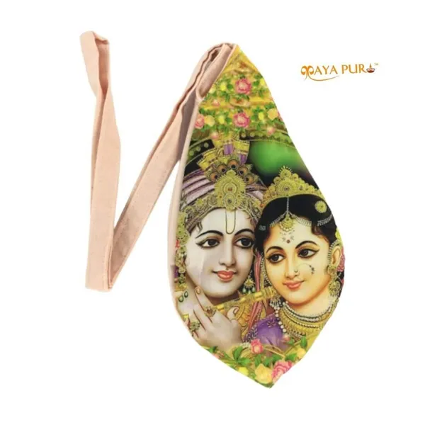 MAYAPURI_Multicolor_Printed_Hare_Krishna_Chanting_Bag_/Gomukhi_Japa_Bag_With_Zip_Pocket_(Pack_Of_1)