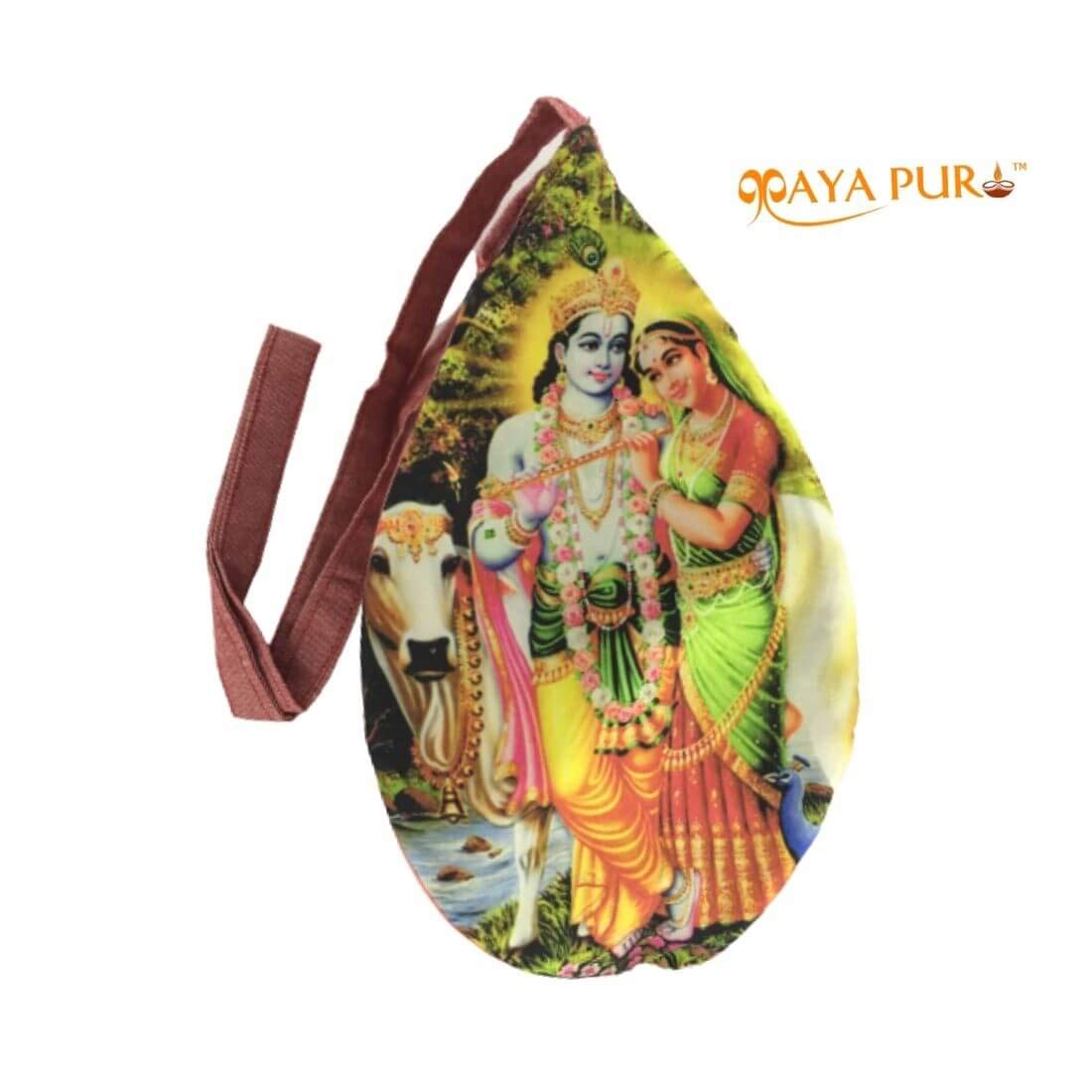 MAYAPURI_Multicolor_Printed_Hare_Krishna_Chanting_Bag_/Gomukhi_Japa_Bag_/Bead_Bag_With_Zip_Pocket_(Pack_Of_1)