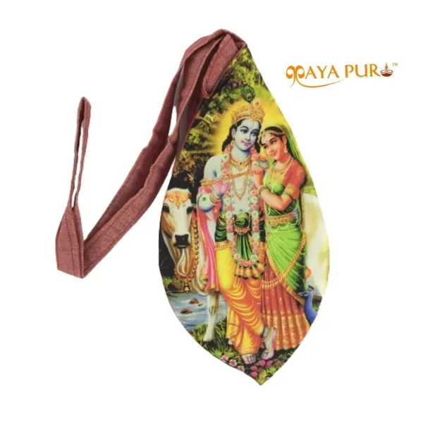 MAYAPURI_Multicolor_Printed_Hare_Krishna_Chanting_Bag_/Gomukhi_Japa_Bag_/Bead_Bag_With_Zip_Pocket_(Pack_Of_1)