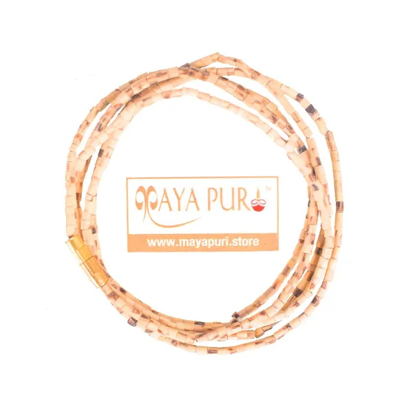 MAYAPURI_Original_2_Round_Tulsi_Kanthi_Mala_/Holy_Basil_Wooden_Necklace,_Adults_Unisex