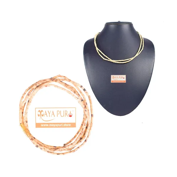 MAYAPURI_Original_2_Round_Tulsi_Kanthi_Mala_/Holy_Basil_Wooden_Necklace,_Adults_Unisex