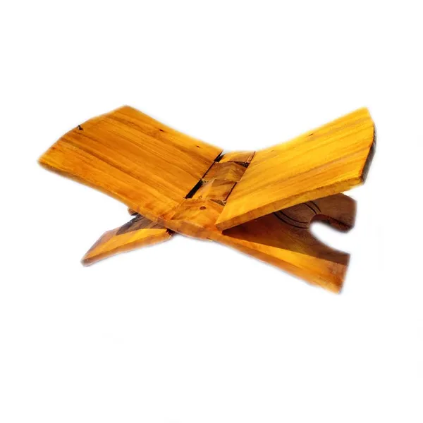 MAYAPURI_Bhagavad_Geeta_Holder_/Handmade_Wooden_Book_Folding_Stand_Rehal_For_Religious_Holy_Books