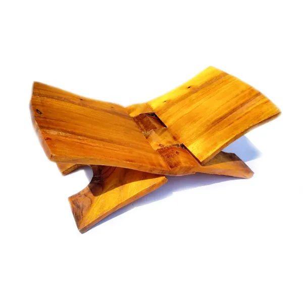 MAYAPURI_Bhagavad_Geeta_Holder_/Handmade_Wooden_Book_Folding_Stand_Rehal_For_Religious_Holy_Books