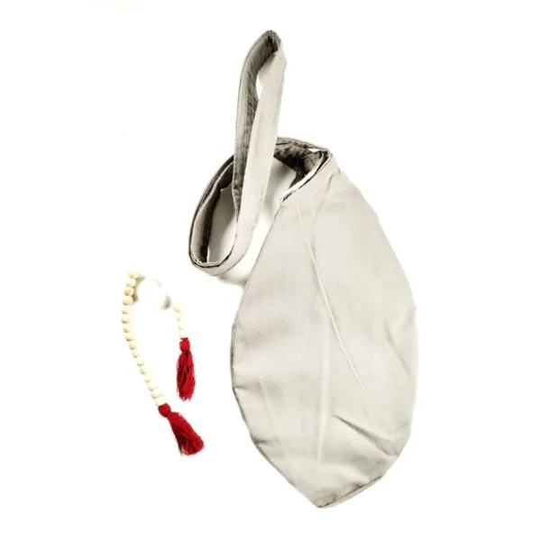 Grey_Quill_Cotton_Chanting_Bag_/Beads_Bag_With_Sakshi_Mala_Counter