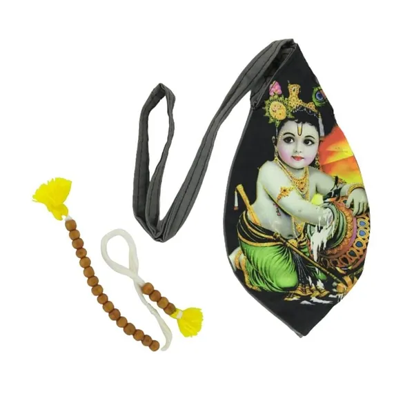 MAYAPURI_Multicolor_Beads_Bag_/Chanting_Bag_/Gomukhi_Japa_Bag_With_Sakshi_Mala_Counter