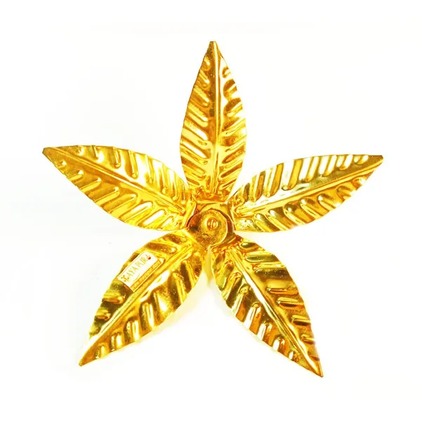 MAYAPURI_Golden_Pital_Kalash_Coconut_And_Mango_Leaf_For_Pooja_/Brass_Mangal_Ghat_For_Puja