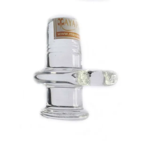 MAYAPURI_Sphatik_Shivling_or_Shivlingam_ans_Nandi_For_Puja,_Crystal_Shiv_Lingam,_Small_Size_(Approx_2_inches)