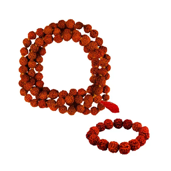 MAYAPURI_Rudraksh_Japa_Mala_108+1_Beads_With_Rudraksh_Bracelet_Combo_Pack_For_Daily_Mantra_Jaap