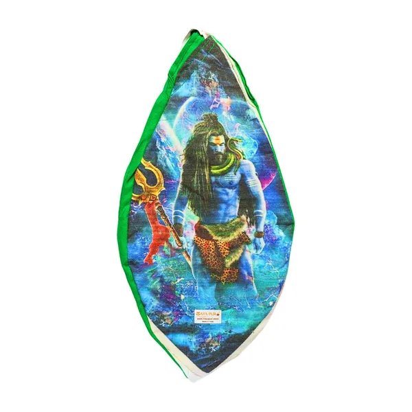 MAYAPURI_Green_Mahadev_Shiv_Ji_Printed_Pure_Cotton_Gomukhi_Japa_Mala_Bag,_Beads_Bag_Or_Chanting_Bag,_Jholi_With_Zip_Pocket_And_Sakshi_Mala_Counter,_Pack_Of_1