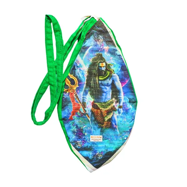MAYAPURI_Green_Mahadev_Shiv_Ji_Printed_Pure_Cotton_Gomukhi_Japa_Mala_Bag,_Beads_Bag_Or_Chanting_Bag,_Jholi_With_Zip_Pocket_And_Sakshi_Mala_Counter,_Pack_Of_1