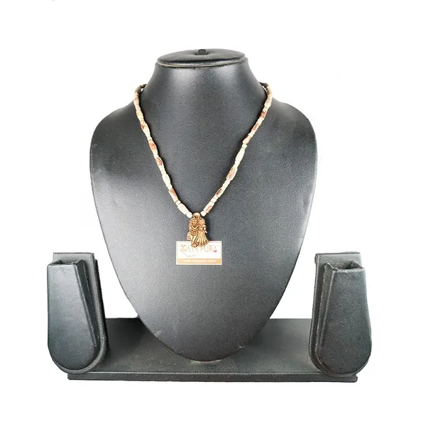 MAYAPURI_Original_Tulsi_Kanthi_Mala_With_Radha_Krishna_Pendant_/Locket_For_Adults_Unisex
