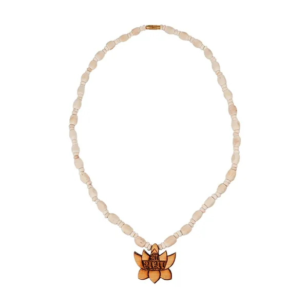 MAYAPURI_Tulsi_Mala_With_Radha_Engraved_Locket_Sacred_Hindu_Prayer_Beads_Necklace_Suitable_For_Praying,_Mandir,_Pooja_Articles_(Set_Of_1)