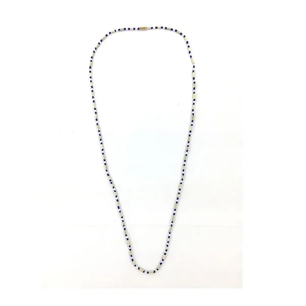 MAYAPURI_Blue_Unisex_Two_Layer_Tulsi_Kanthi_Mala_/Tulasi_Mala_Or_Holy_Basil_Necklacefor_Unisex_Adult