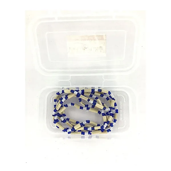 MAYAPURI_Blue_Unisex_Two_Layer_Tulsi_Kanthi_Mala_/Tulasi_Mala_Or_Holy_Basil_Necklacefor_Unisex_Adult