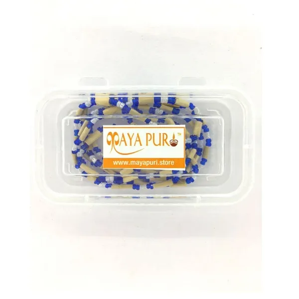 MAYAPURI_Blue_Unisex_Two_Layer_Tulsi_Kanthi_Mala_/Tulasi_Mala_Or_Holy_Basil_Necklacefor_Unisex_Adult