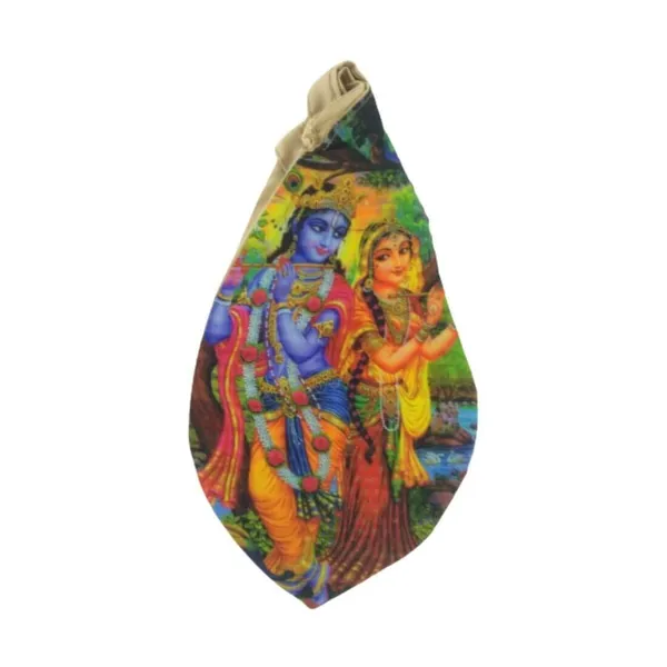 MAYAPURI_Multicolor_Beautiful_Radha_Krishna_Printed_Cotton_Bead_Bag_/Japa_Mala_Bag_/Gomukhi_Bag_/Chanting_Bag_With_Zip_Pocket_(Pack_Of_1)