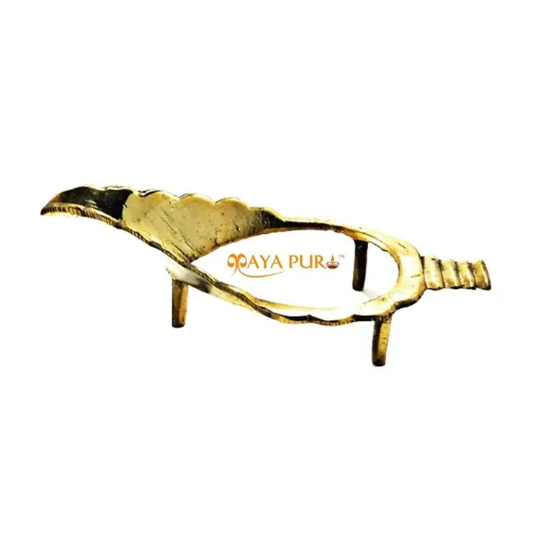 MAYAPURI_White_Natural_Non-Blowing_Jal_Shank_with_Brass_Stand_|_Original_Pani_Wala_Conch_for_Pooja_&_Aarti