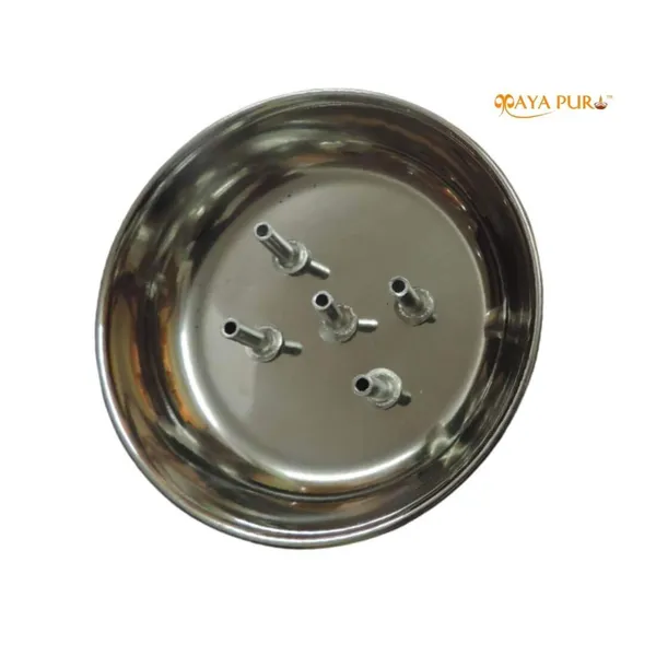 MAYAPURI_Stainless_Steel_Agarbatti_Stand_With_Plate_|_5_Incense_Sticks_Holder_Dhoop_Dani_-_Pack_Of_6
