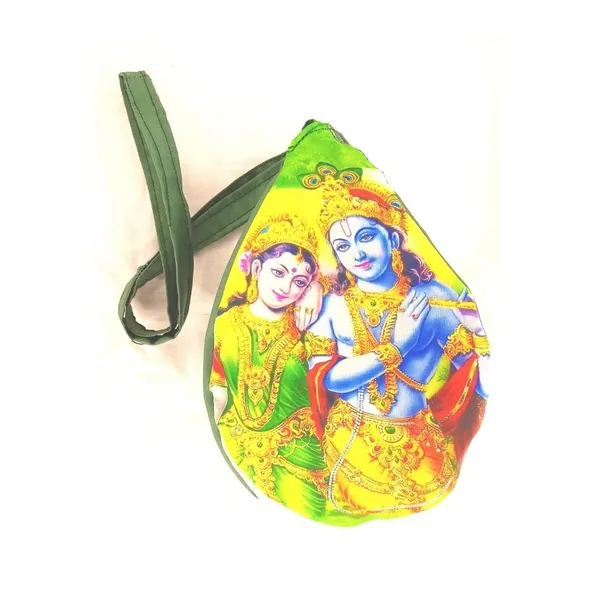 MAYAPURI_Multicolor_Radha_Krishna_Beads_Bag_/Chanting_Bag_/Japa_Bag_With_Sakshi_Mala