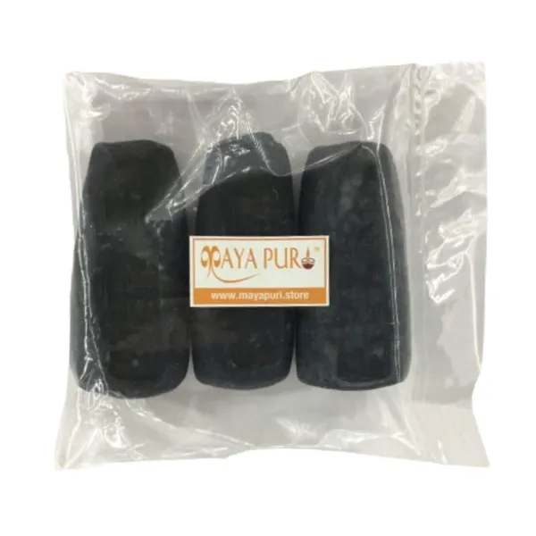 MAYAPURI_Natural_Black_Gopi_Chandan_Tilak_/Kalo_Tilok_Mati_For_Tilok,_Puja_(3_Pcs)
