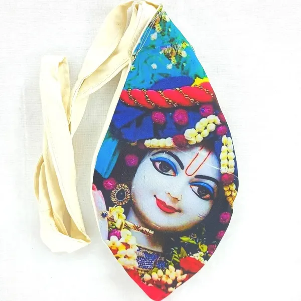 MAYAPURI_Multicolor_Krishna_Print_Chanting_Bag_/Japa_Mala_Bag_With_Sakshi_Mala_Counter