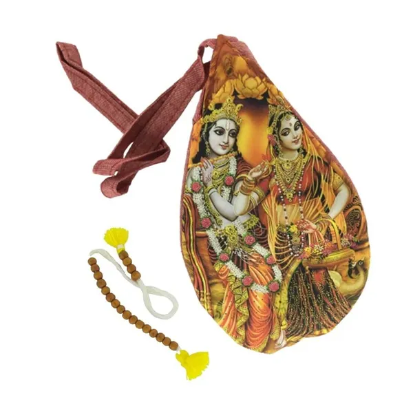 MAYAPURI_Multicolor_Original_Cotton_Radha_Krishna_Digital_Printed_Beads_Bag_/Chanting_Bag_/Japa_Mala_Bag_/Jholi_/Thole_With_Zip_Pocket_And_Sakshi_Mala_Counter_(Pack_Of_1)