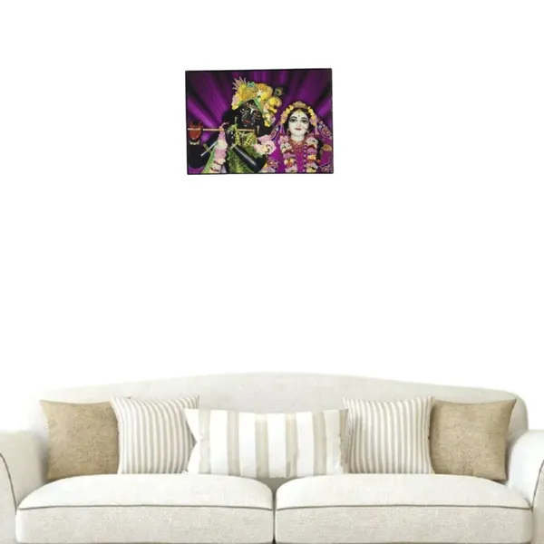 MAYAPURI_Iskcon_Radha_Krishna_Framed,_Home_Decorative_|_Religious_Painting