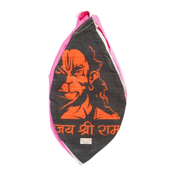 MAYAPURI_Maruti_Bajrangabali_Anjaneya_Hanuman_Ji_Jai_Shree_Ram_Printed_Pure_Cotton_Gomukhi_Japa_Mala_Bag_with_108+1_Beads_Japa_Mala,_Beads_or_Chanting_Bag_With_Zip_Pocket_And_Sakshi_Mala_Counter,_Pack_of_1
