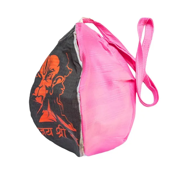 MAYAPURI_Maruti_Bajrangabali_Anjaneya_Hanuman_Ji_Jai_Shree_Ram_Printed_Pure_Cotton_Gomukhi_Japa_Mala_Bag_with_108+1_Beads_Japa_Mala,_Beads_or_Chanting_Bag_With_Zip_Pocket_And_Sakshi_Mala_Counter,_Pack_of_1