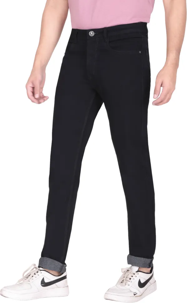 Black_Mid_Rise_Denim_Slim_Jeans_For_Men