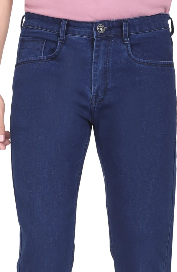 Dark_Blue_Mid_Rise_Denim_Slim_Jeans_For_Men