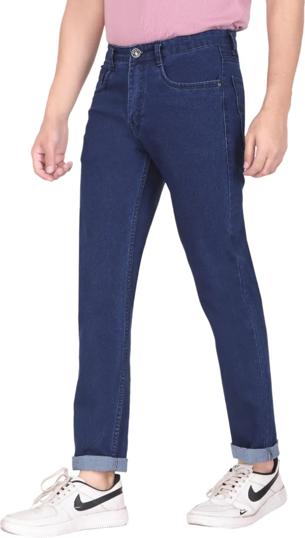 Dark_Blue_Mid_Rise_Denim_Slim_Jeans_For_Men