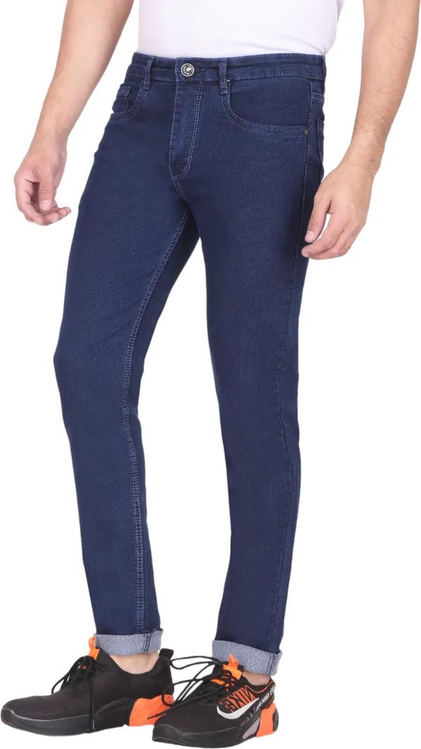 Blue_Mid_Rise_Denim_Slim_Jeans_For_Men