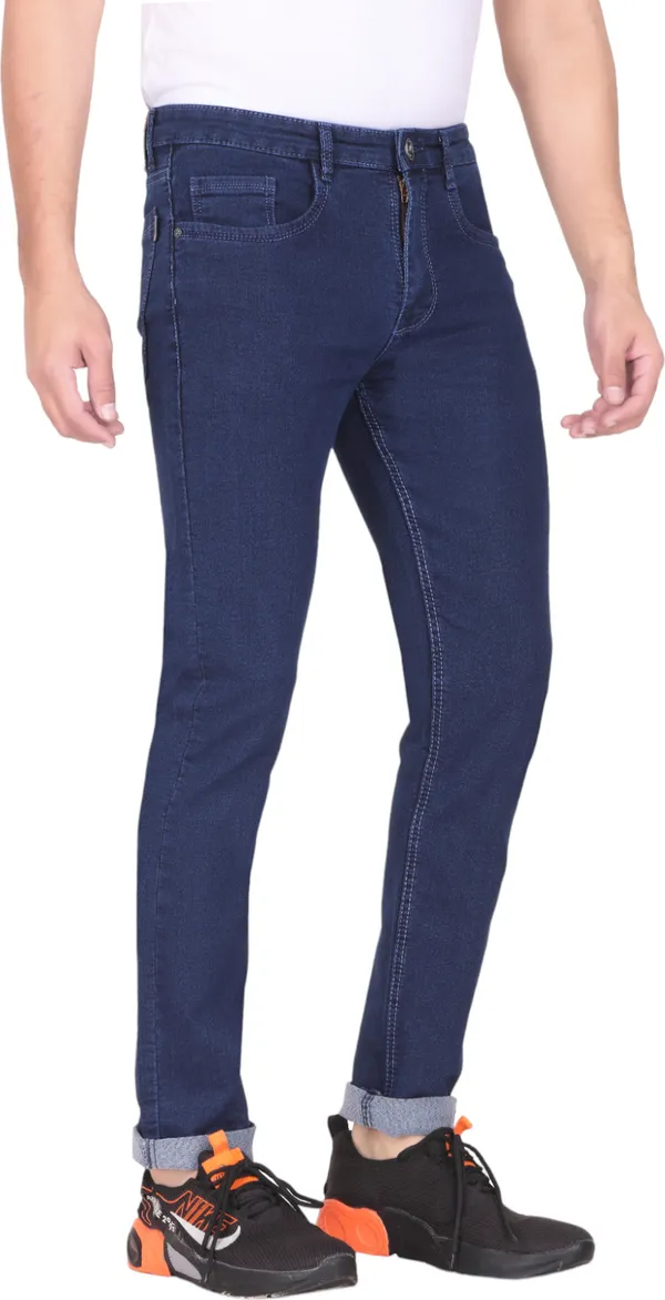 Blue_Mid_Rise_Denim_Slim_Jeans_For_Men