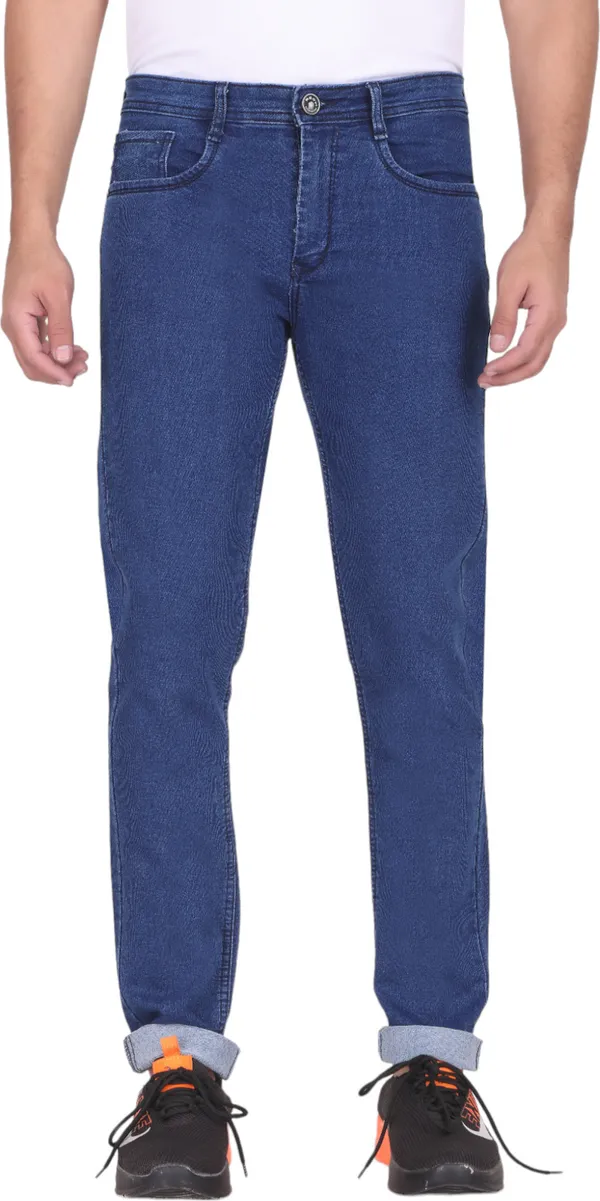 Blue_Mid_Rise_Denim_Slim_Jeans_For_Men