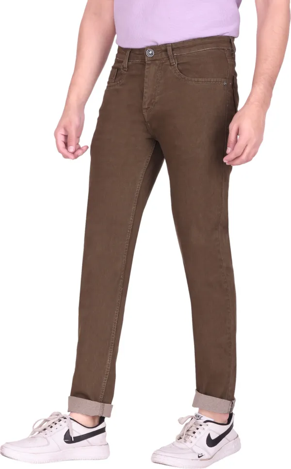 Brown_Mid_Rise_Denim_Slim_Jeans_For_Men