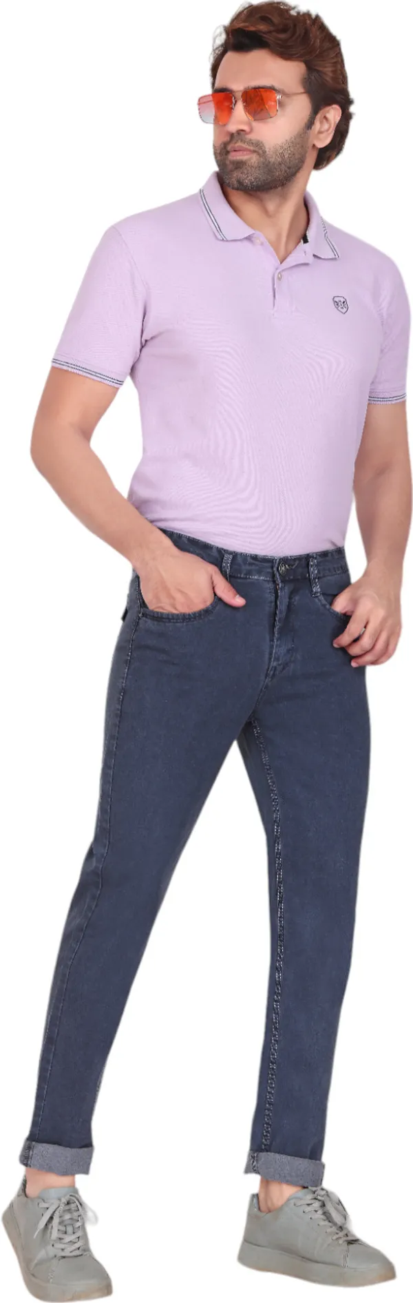 Dark_Grey_Mid_Rise_Denim_Slim_Jeans_For_Men