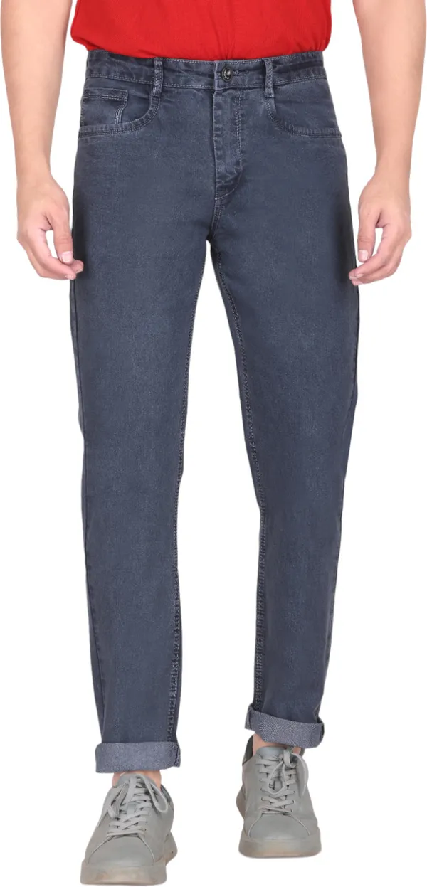 Dark_Grey_Mid_Rise_Denim_Slim_Jeans_For_Men
