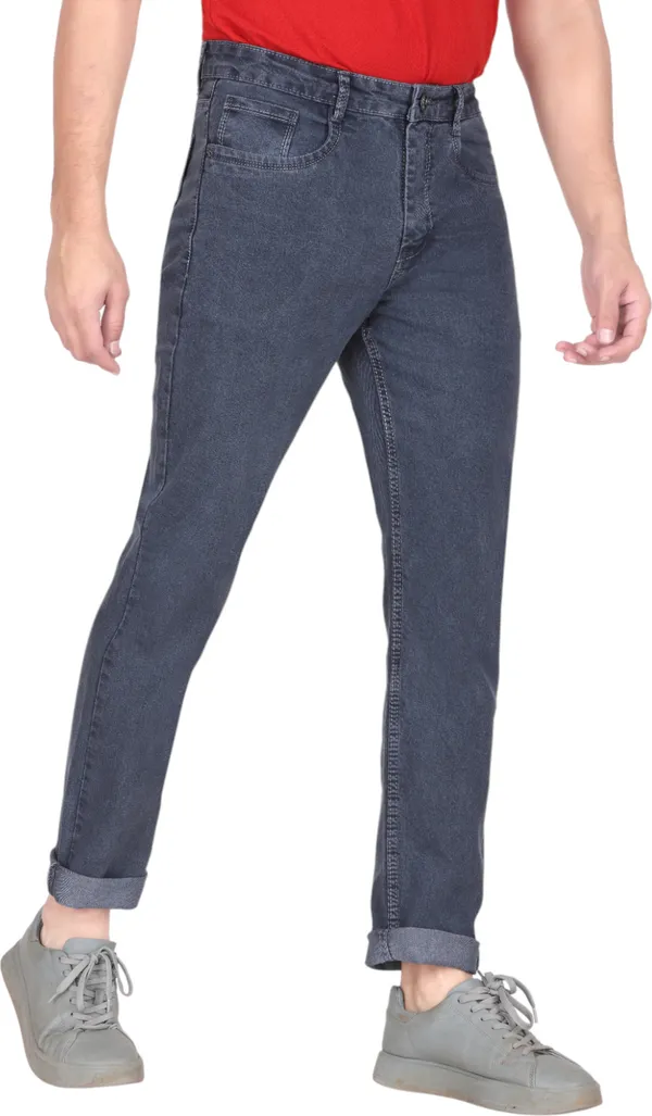 Dark_Grey_Mid_Rise_Denim_Slim_Jeans_For_Men