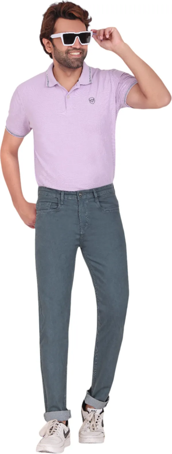 Dark_Grey_Mid_Rise_Denim_Slim_Jeans_For_Men