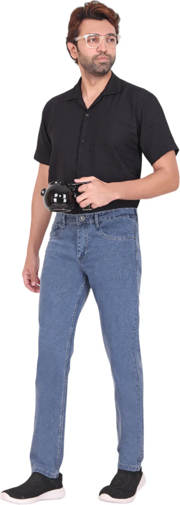 Blue_Mid_Rise_Denim_Slim_Jeans_For_Men
